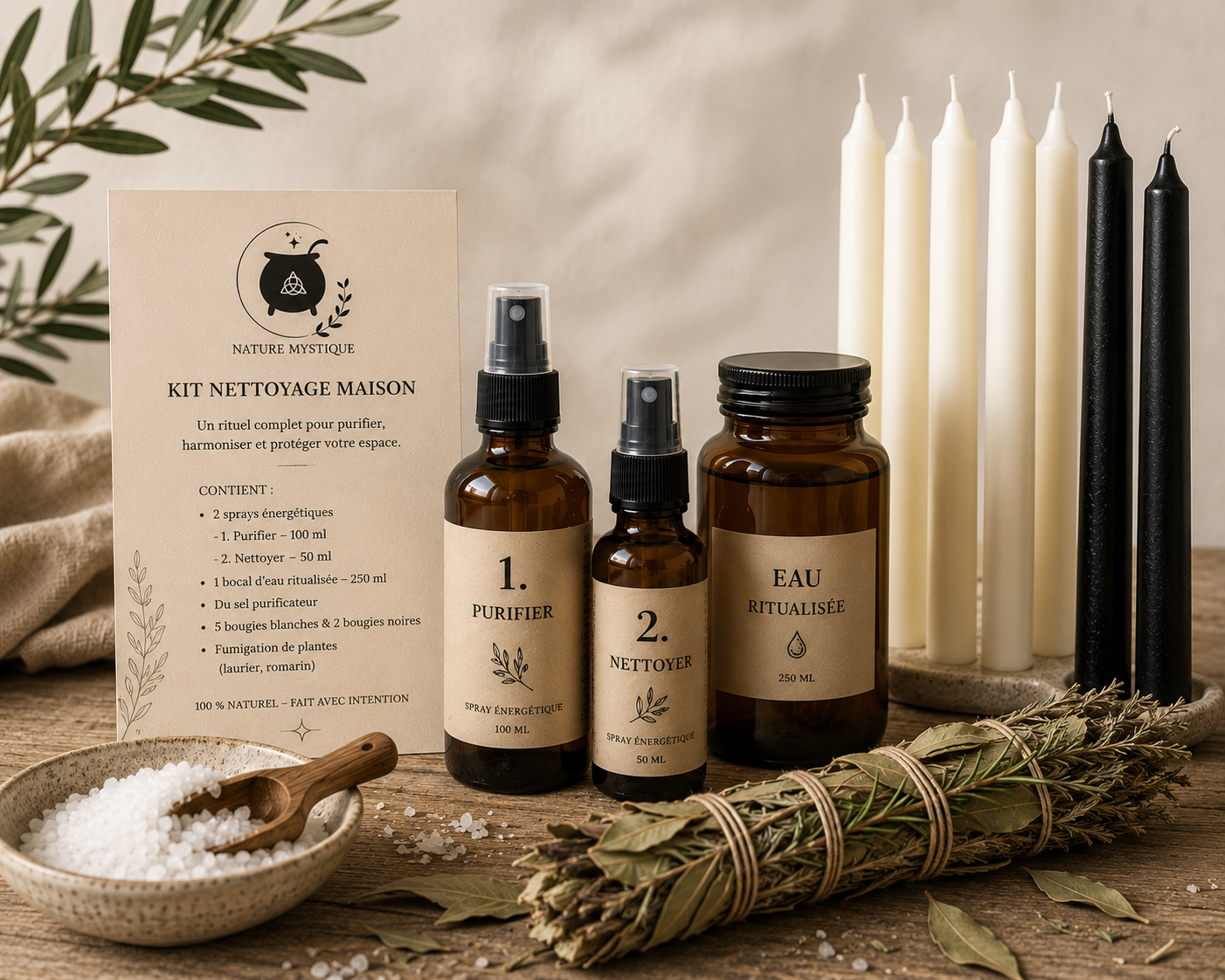 Kit Nettoyage Maison — Nature Mystique